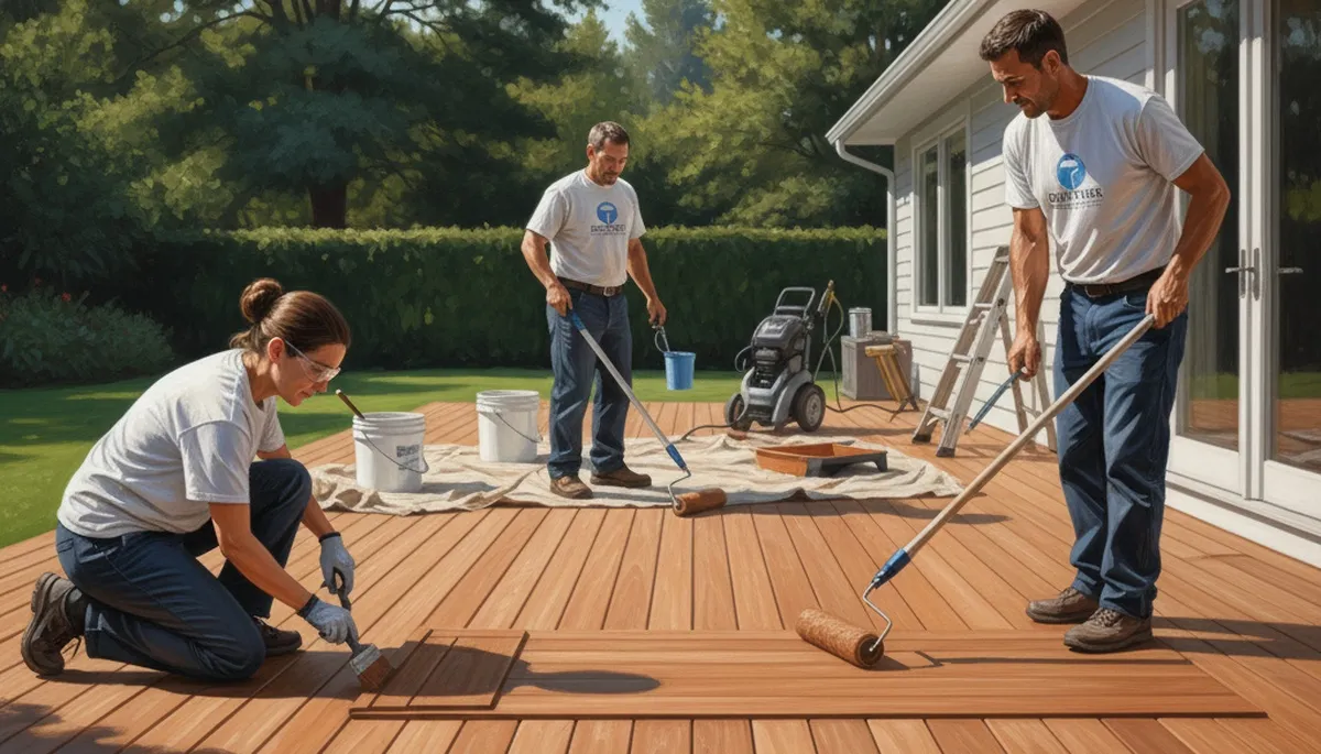 Fresno, CA deck painting service for wood protection and a fresh outdoor finish