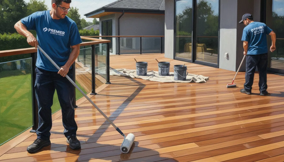 Deck sealing services in Fresno, CA for sun protection and lasting wood care