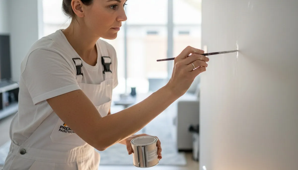 Paint touch-up service in Fresno, CA for sun-faded walls and scuff repairs by Fresno Paint Pros
