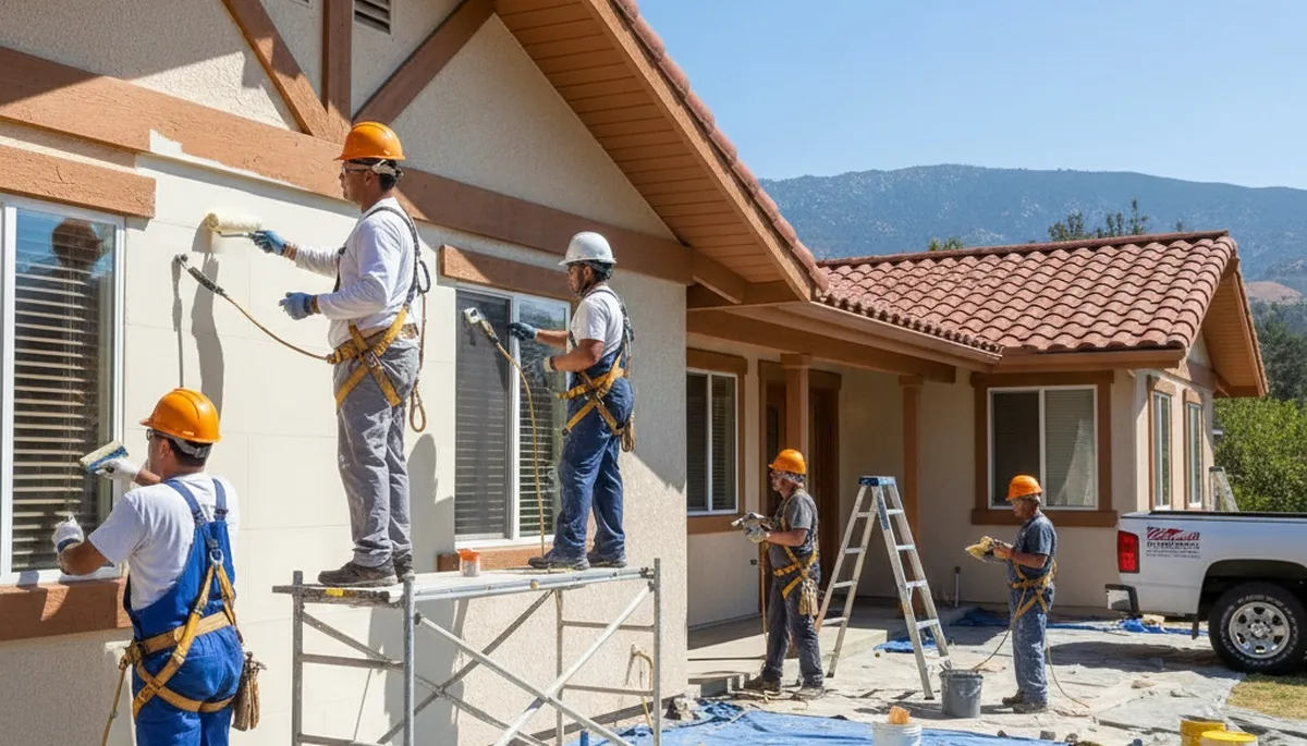 Painting contractors in Fresno, CA providing professional interior and exterior painting services